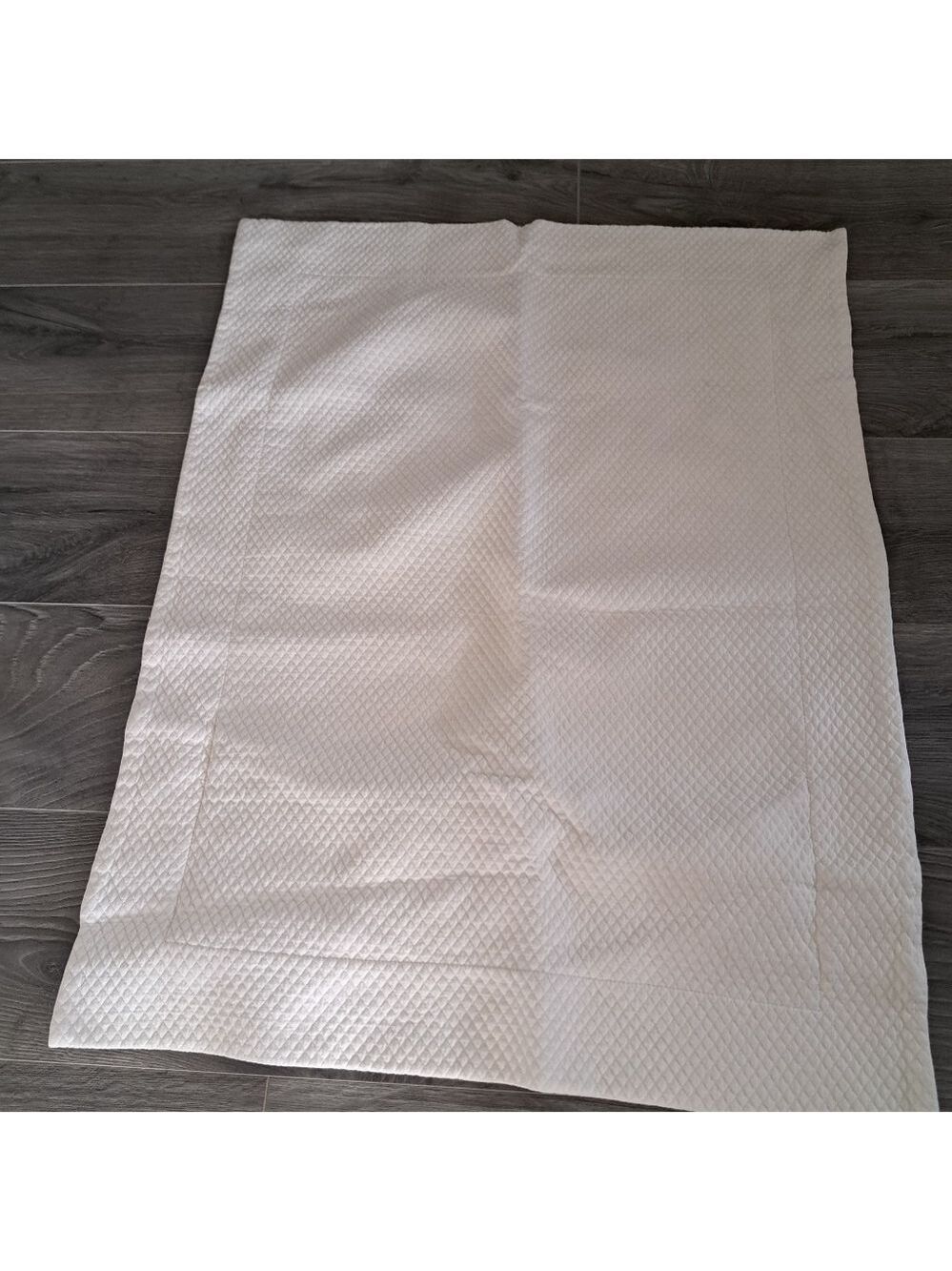 CUDDLE DOWN quilted OEKO-TEX EURO sham cream ivory standard shabby chic cotton